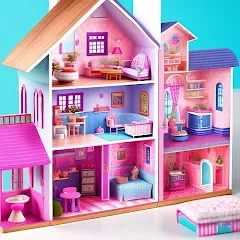 Скачать взлом Doll House Design Doll Games (Дизайн кукольного домика игры с куклами)  [МОД Меню] - последняя версия apk на Андроид