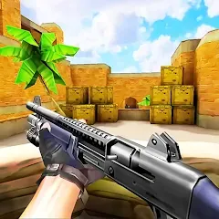 Взломанная Gun Strike: FPS Shooter Game (Каунтер Атак)  [МОД Меню] - полная версия apk на Андроид