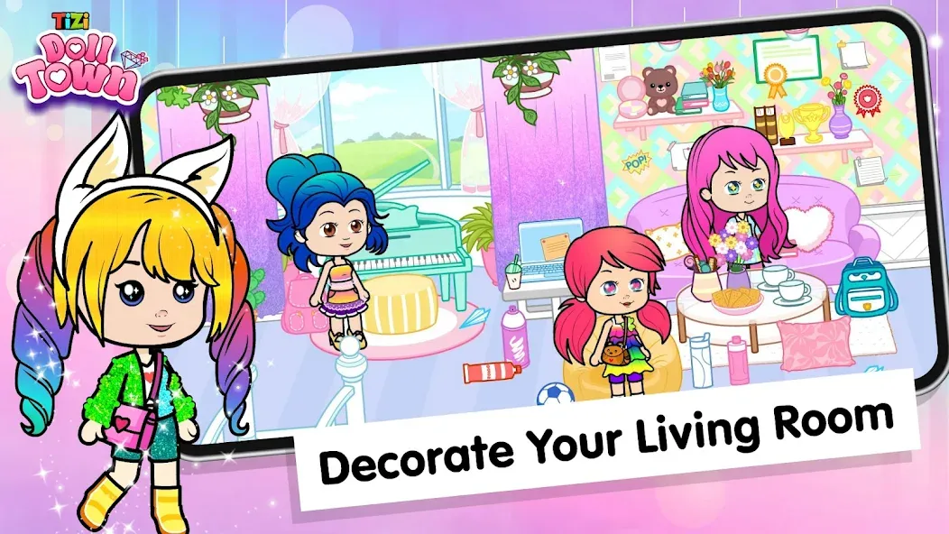 Tizi Town: Doll Dress Up Games  [МОД Бесконечные монеты] Screenshot 4