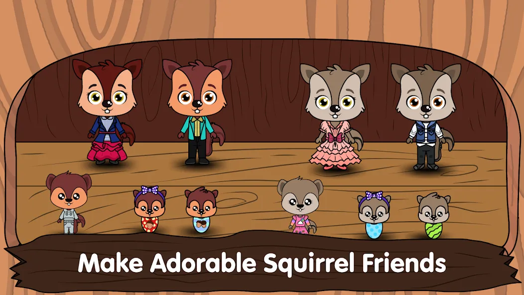 Animal Town - My Squirrel Home  [МОД Бесконечные монеты] Screenshot 3