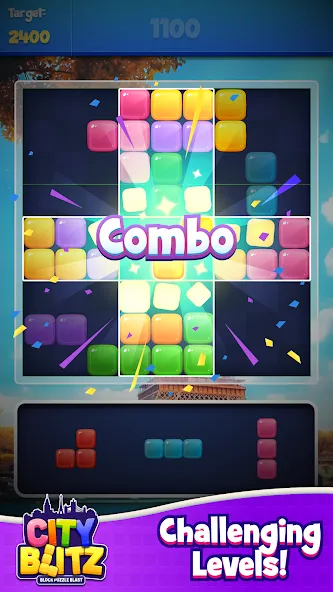 City Blitz-Block Puzzle Blast (Блок Головоломка Кинг)  [МОД Бесконечные деньги] Screenshot 4