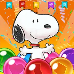 Скачать взлом Bubble Shooter - Snoopy POP! (Бабл шутер)  [МОД Все открыто] - полная версия apk на Андроид