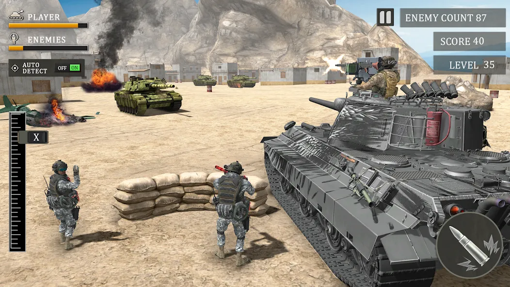 Tank Fury: Battle of Steels  [МОД Бесконечные монеты] Screenshot 1