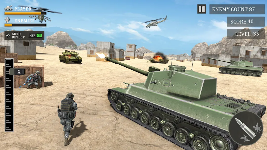 Tank Fury: Battle of Steels  [МОД Бесконечные монеты] Screenshot 5