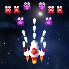 Взломанная Galaxiga Retro Arcade Action (Галаксига Ретро Аркейд Экшн)  [МОД Бесконечные монеты] - последняя версия apk на Андроид