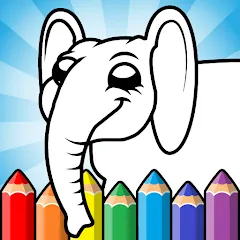 Взломанная Easy coloring pages for kids  [МОД Mega Pack] - полная версия apk на Андроид