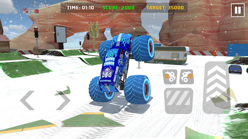 Car Games: Monster Truck Stunt (Монстртрак стант)  [МОД Меню] Screenshot 1