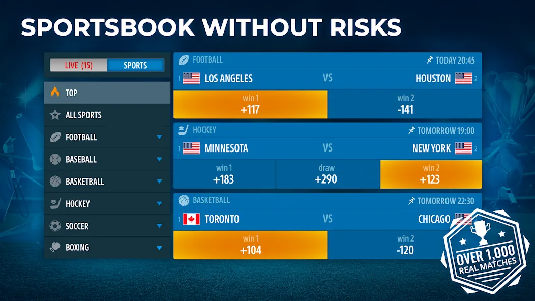 Sportsbook by Pokerist  [МОД Много денег] Screenshot 5