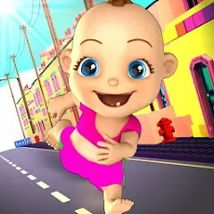 Скачать взломанную Baby Run The Babysitter Escape  [МОД Mega Pack] - последняя версия apk на Андроид