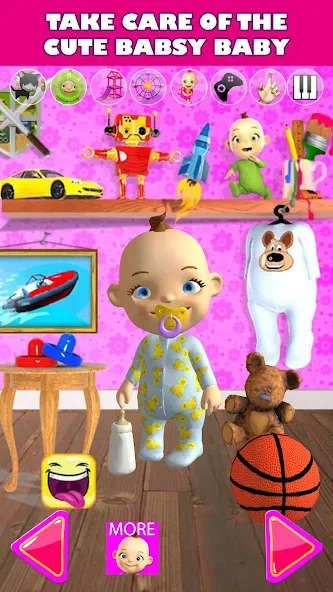 Talking Babsy Baby  [МОД Меню] Screenshot 1