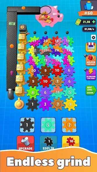 Gear Clicker (Гир Кликер)  [МОД Бесконечные деньги] Screenshot 2