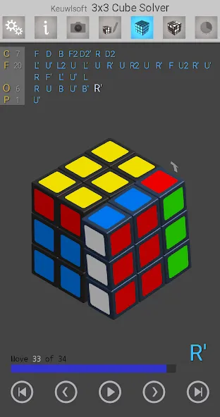 3x3 Cube Solver (х3 кубик решатель)  [МОД Бесконечные деньги] Screenshot 1