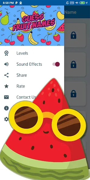 Guess the fruit name game  [МОД Много монет] Screenshot 5