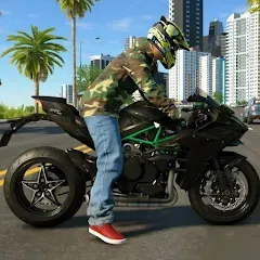 Скачать взлом Kawasaki Ninja H2r Games 3D (Кавасаки Ниндзя 2р Игры 3D)  [МОД Все открыто] - полная версия apk на Андроид