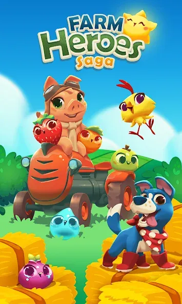 Farm Heroes Saga (Фарм Хероус Сага)  [МОД Menu] Screenshot 1