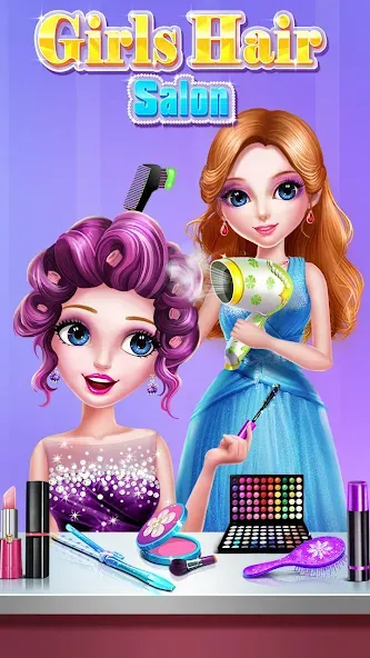 Girls Hair Salon  [МОД Menu] Screenshot 2