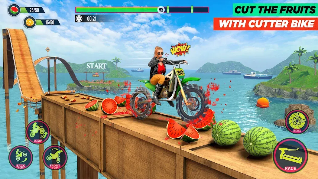 Bike Stunt Game: Tricks Master  [МОД Все открыто] Screenshot 2