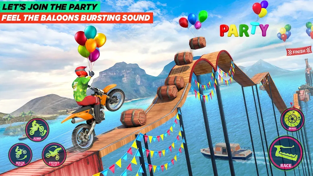 Bike Stunt Game: Tricks Master  [МОД Все открыто] Screenshot 3