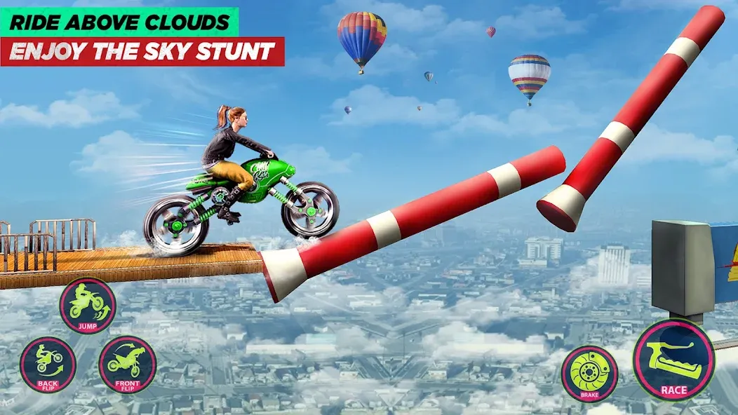 Bike Stunt Game: Tricks Master  [МОД Все открыто] Screenshot 5