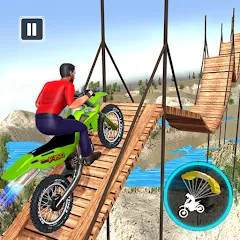 Скачать взломанную Bike Stunt Game: Tricks Master  [МОД Все открыто] - полная версия apk на Андроид