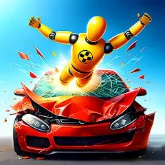 Скачать взломанную Realistic Car Crash Simulator (Реалистичный симулятор автокатастроф)  [МОД Все открыто] - полная версия apk на Андроид