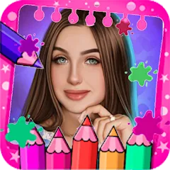 Взлом Lady Diana Coloring Game (Леди Диана Колоринг Гейм)  [МОД Меню] - последняя версия apk на Андроид