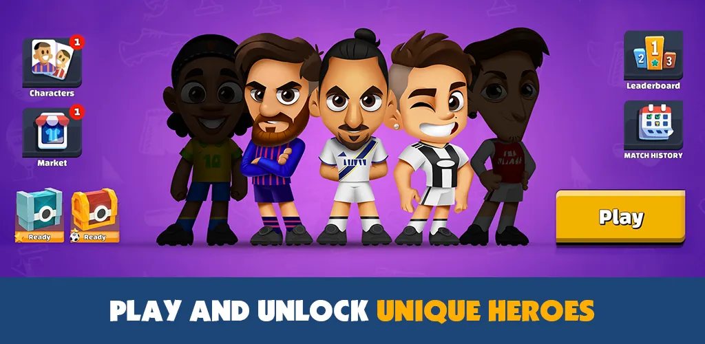 Super Soccer 3v3 (Online) (упер футбол 3 на 3)  [МОД Бесконечные деньги] Screenshot 3