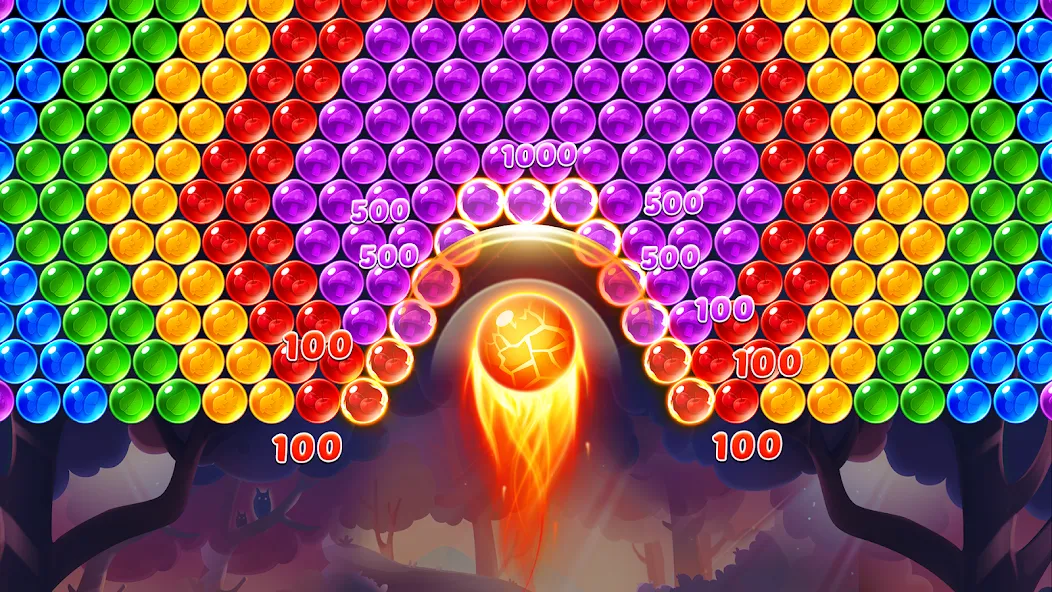 Bubble Shooter Genies  [МОД Много монет] Screenshot 1