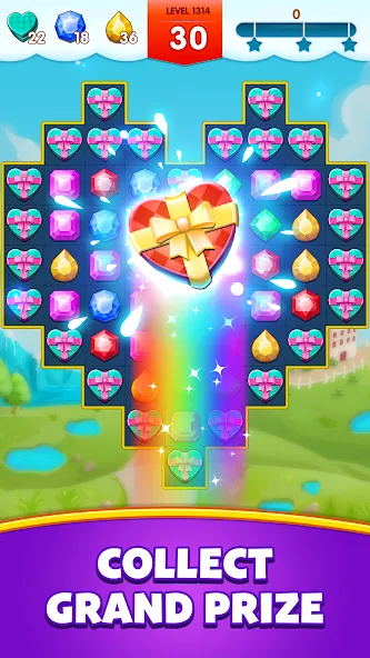 Jewels Legend - Match 3 Puzzle (Джуэл Легенд)  [МОД Меню] Screenshot 5