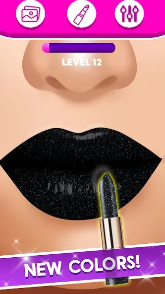 Lip Art Makeup Beauty Game  [МОД Unlimited Money] Screenshot 3