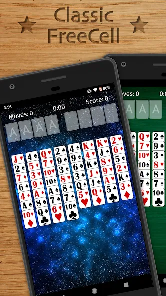 FreeCell Solitaire Classic (Фрисел Солитер Классик)  [МОД Menu] Screenshot 1