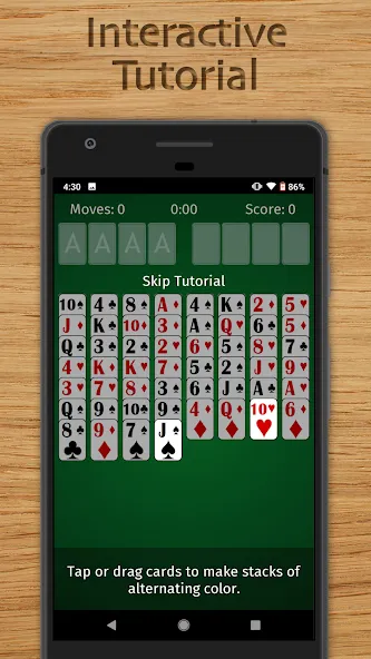 FreeCell Solitaire Classic (Фрисел Солитер Классик)  [МОД Menu] Screenshot 5