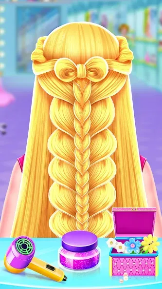 Braided Hair Salon Girls Games  [МОД Mega Pack] Screenshot 1