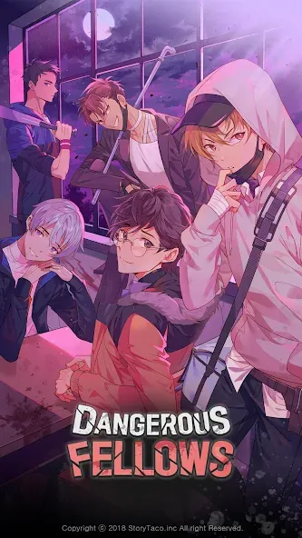 Dangerous Fellows:Otome Dating  [МОД Menu] Screenshot 1