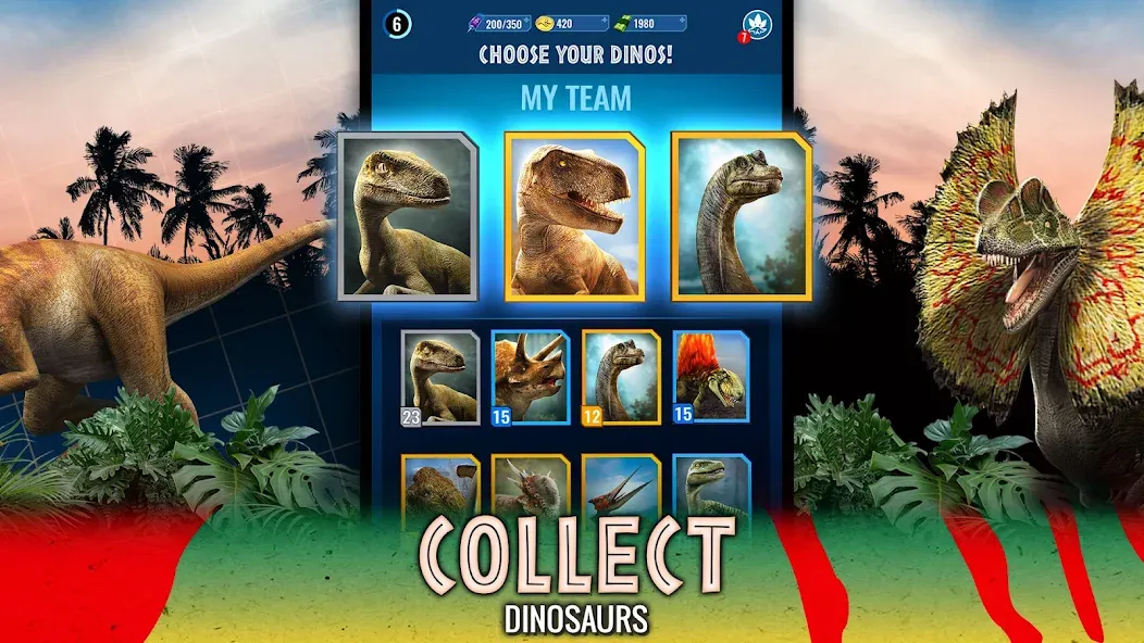 Jurassic World Alive (Джурассик Ворлд)  [МОД Menu] Screenshot 4