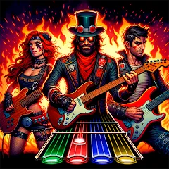 Скачать взломанную Guitar Hero Mobile: Music Game (Гитар Хиро Мобайл)  [МОД Unlocked] - стабильная версия apk на Андроид