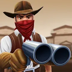 Скачать взломанную West Cowboy Western Polygon  [МОД Меню] - полная версия apk на Андроид