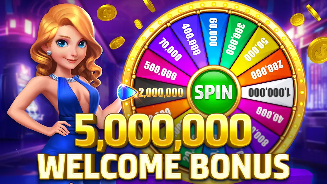 HighRoller Vegas: Casino Games (Хайроллер Вегас)  [МОД Menu] Screenshot 1