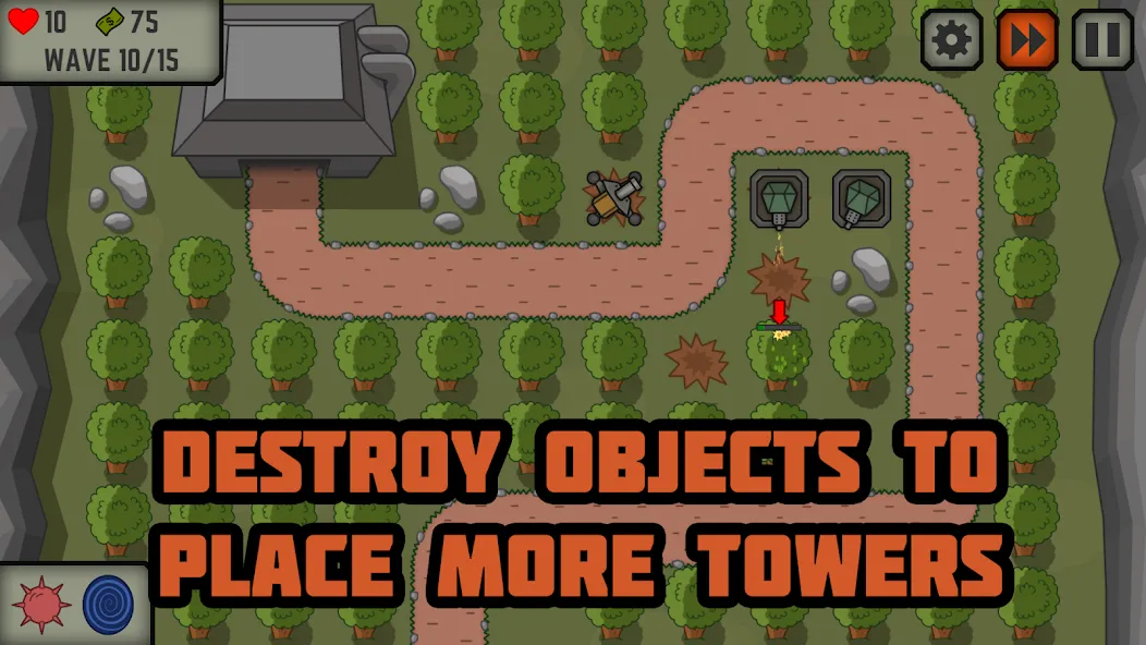 Tactical War: Tower Defense  [МОД Бесконечные монеты] Screenshot 4