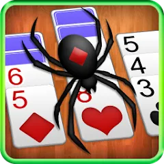 Скачать взломанную Spider Solitaire  [МОД Unlocked] - полная версия apk на Андроид