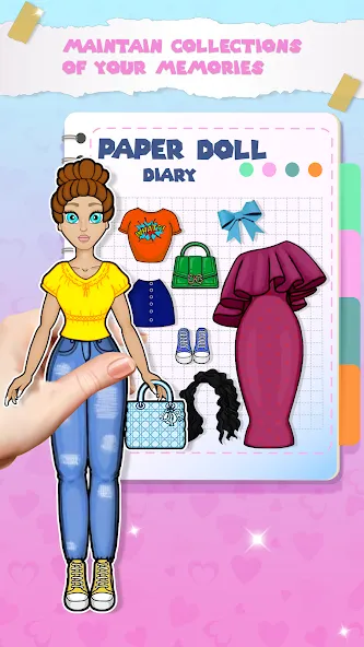 Paper Doll Dress up Games  [МОД Бесконечные монеты] Screenshot 2