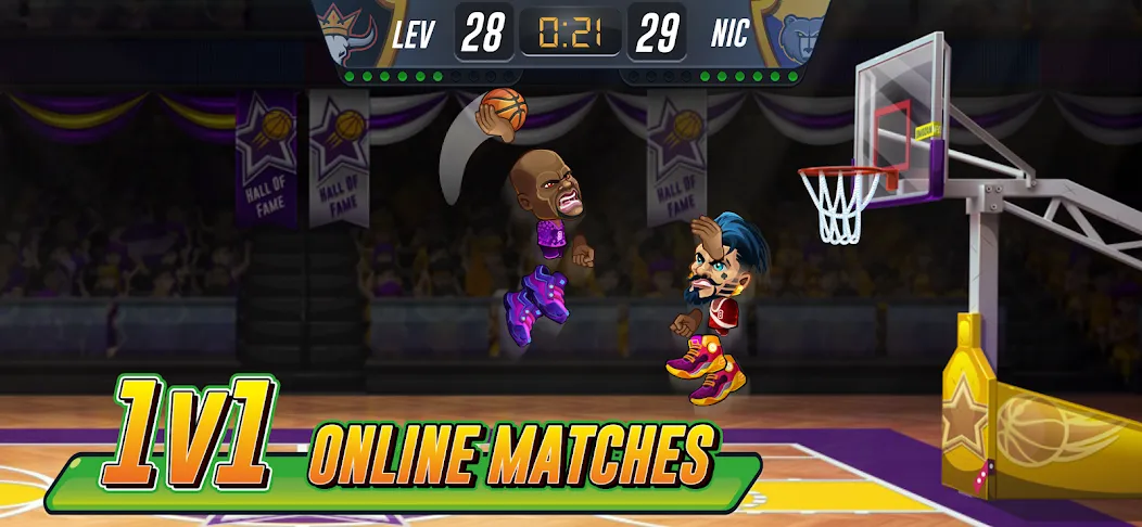 Basketball Arena: Online Game (Баскетбольная арена)  [МОД Бесконечные деньги] Screenshot 1