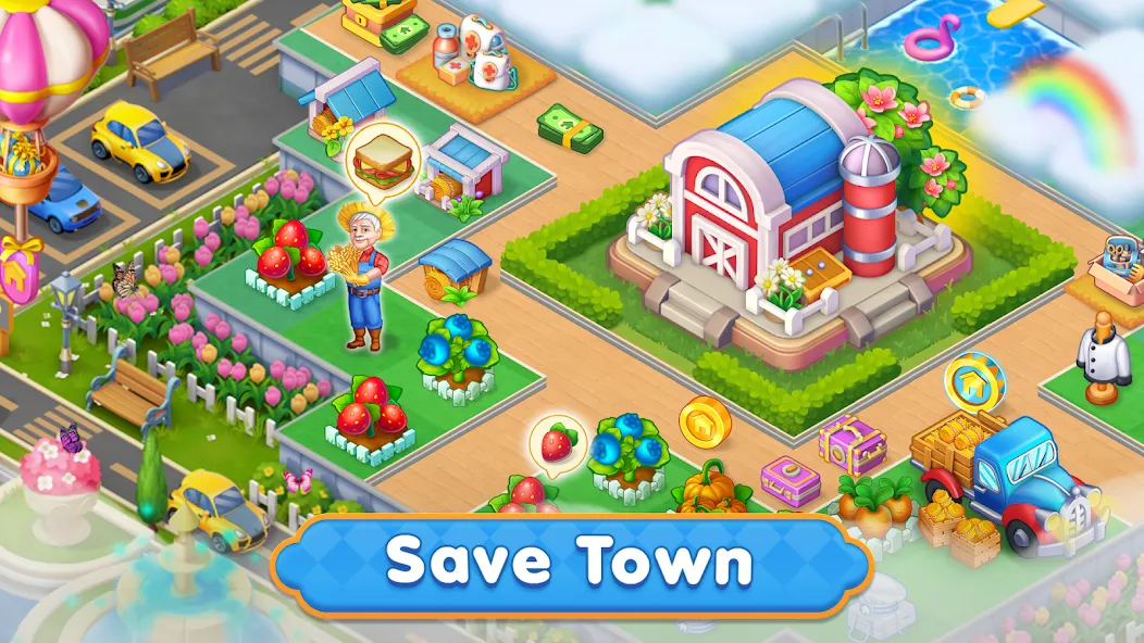 Merge HomeTown: Merge Games  [МОД Бесконечные монеты] Screenshot 4