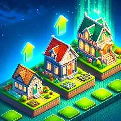 Скачать взломанную Merge HomeTown: Merge Games  [МОД Бесконечные монеты] - последняя версия apk на Андроид