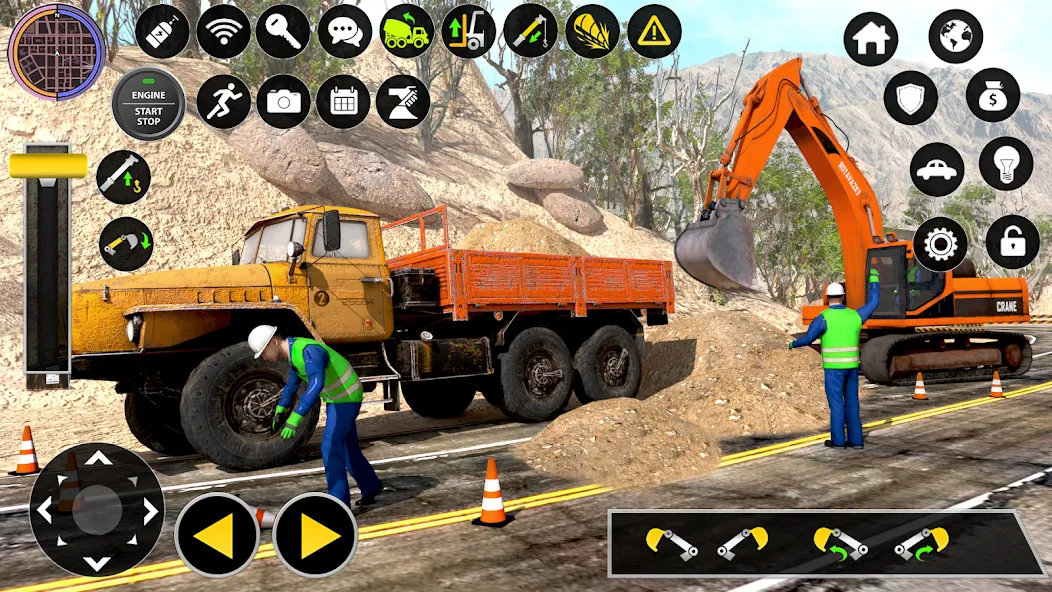 Construction Excavator Game 3D  [МОД Бесконечные монеты] Screenshot 2