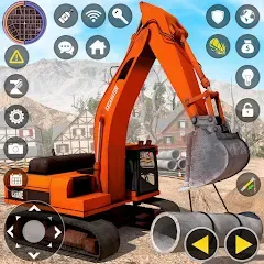 Взлом Construction Excavator Game 3D  [МОД Бесконечные монеты] - полная версия apk на Андроид