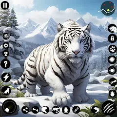 Скачать взлом Arctic White Tiger Family Sim  [МОД Unlimited Money] - последняя версия apk на Андроид