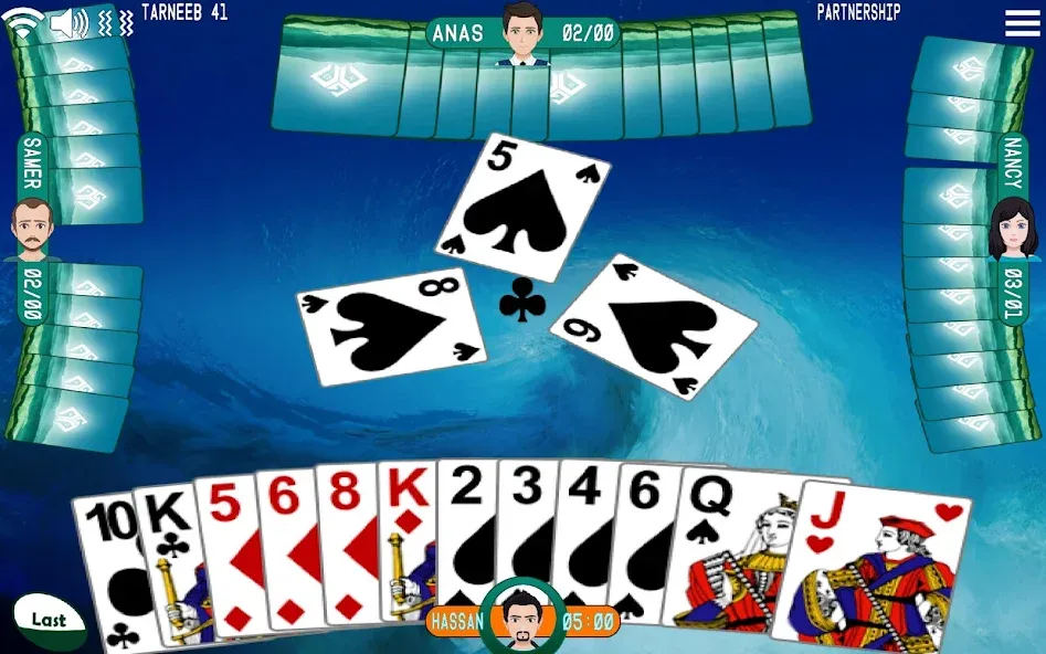 Golden Card Games Tarneeb Trix (Голден Кард Геймс Тарниб Трикс)  [МОД Menu] Screenshot 1