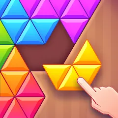 Скачать взломанную Triangles & Blocks (Полиблок)  [МОД Unlocked] - полная версия apk на Андроид