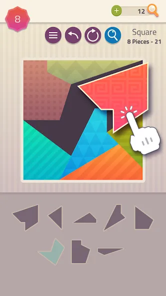 Polygrams - Tangram Puzzles (Полиграммы)  [МОД Menu] Screenshot 1